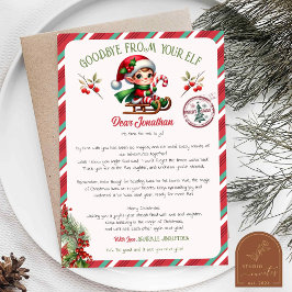 Invitación de carta de despedida del duende