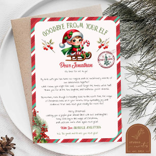 Invitación de carta de despedida del duende