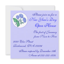 Invitación de Casa Abierta de Año Nuevo de Hortens