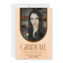 invitación de casa abierta de graduado de arco mod