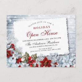 Invitación de Casa Abierta de Navidad de la Fiesta