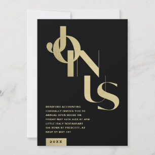 Invitación de Casa Abierta de Negocios Oro Negro