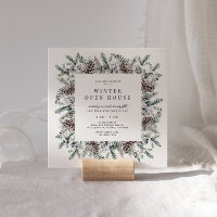 Invitación de Casa Abierta Elegante Pastel de Invi