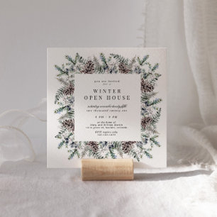 Invitación de Casa Abierta Elegante Pastel de Invi