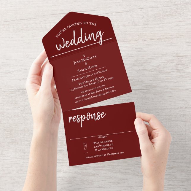 Invitación de casamiento (desgarro)