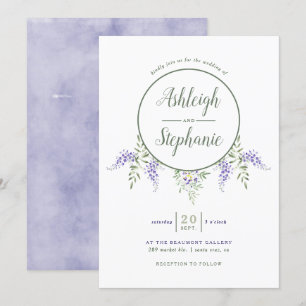 Invitación de casamiento a la histeria de color de