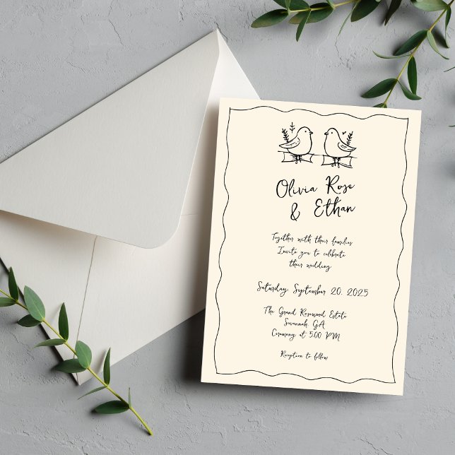 Invitación de casamiento caprichoso / con palo (Subido por el creador)