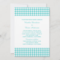 Invitación de casamiento con gaviota turquesa