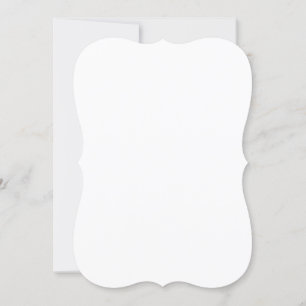 Invitación de casamiento de 7" x 5" con estilo de