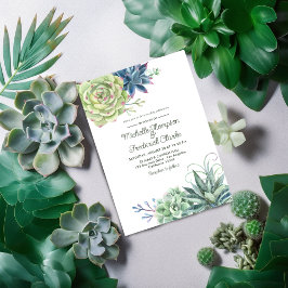 Invitación de casamiento de cactus del desierto ac