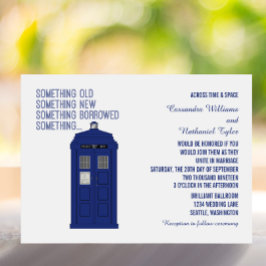 Invitación de casamiento de caja de policía v1