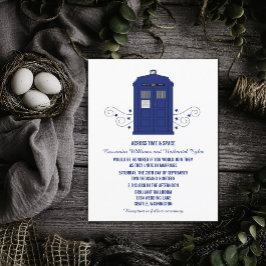 Invitación de casamiento de caja de policía v3