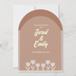 Invitación de casamiento de código QR estilo Arco