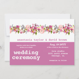 Invitación de casamiento de código QR horizontal c