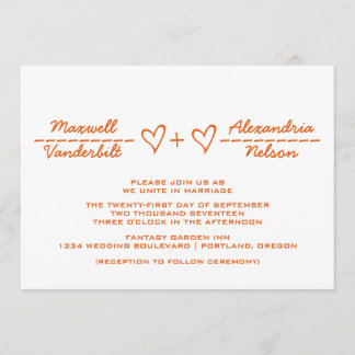 Invitación de casamiento de ecuación cardíaca nara