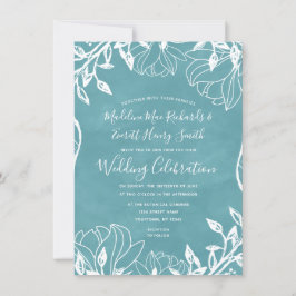 Invitación de casamiento de fondo modificable por