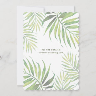 Invitación de casamiento de hoja de palma COCO