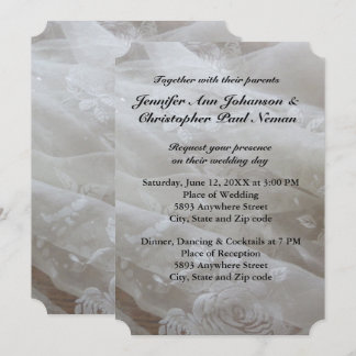 Invitación de casamiento de imagen de vestido de b