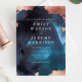 Invitación de casamiento de la Marina Moody Textur