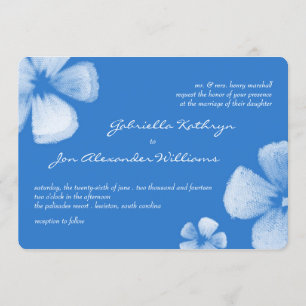 Invitación de casamiento de las flores tropicales