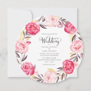 Invitación de casamiento de marismas florales de c