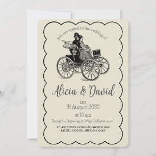 Invitación de casamiento de novias y novias de dib