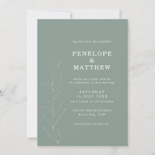 Invitación de casamiento de soldadura de franja de