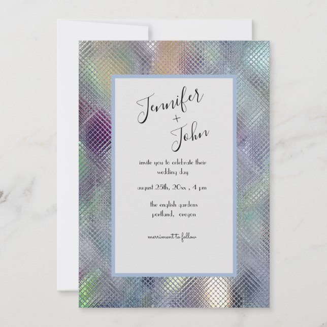 Invitación de casamiento de vidrio irlandeses mode (Anverso)