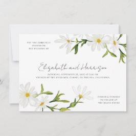 Invitación de casamiento floral Personalizado de m