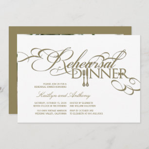 Invitación de casamiento para la cena de ensayo cl