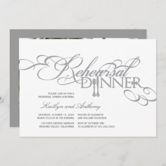 Invitación de casamiento para la cena de ensayo cl