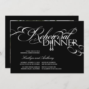 Invitación de casamiento para la cena de ensayo cl