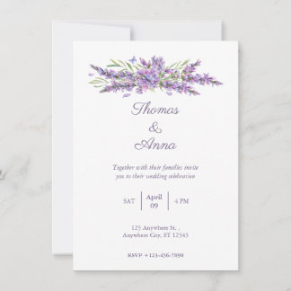 Invitación de casamiento simple a lavadora acuarel