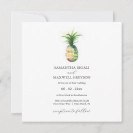 Invitación de casamiento simple de piña