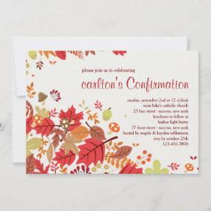 Invitación de Cascada de Otoño