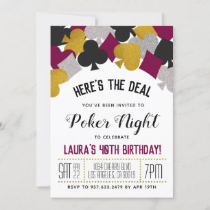 Invitación de Casino Poker