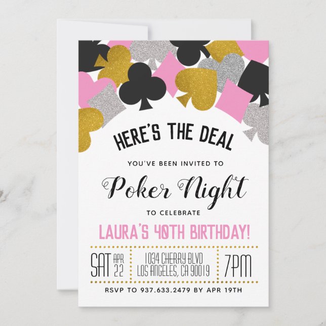 Invitación de Casino Poker (Anverso)