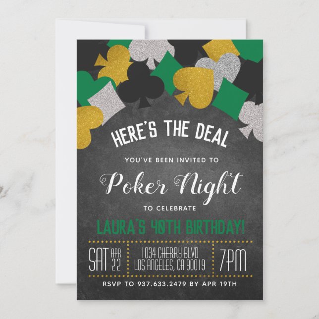 Invitación de Casino Poker (Anverso)