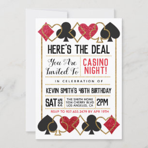 Invitación de Casino Poker