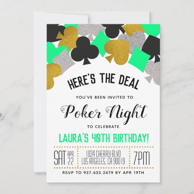 Invitación de Casino Poker (Anverso)