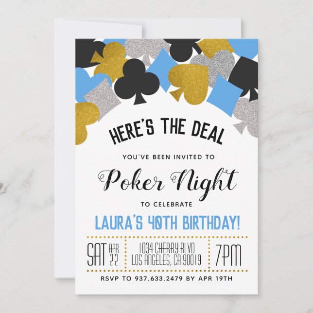 Invitación de Casino Poker (Anverso)