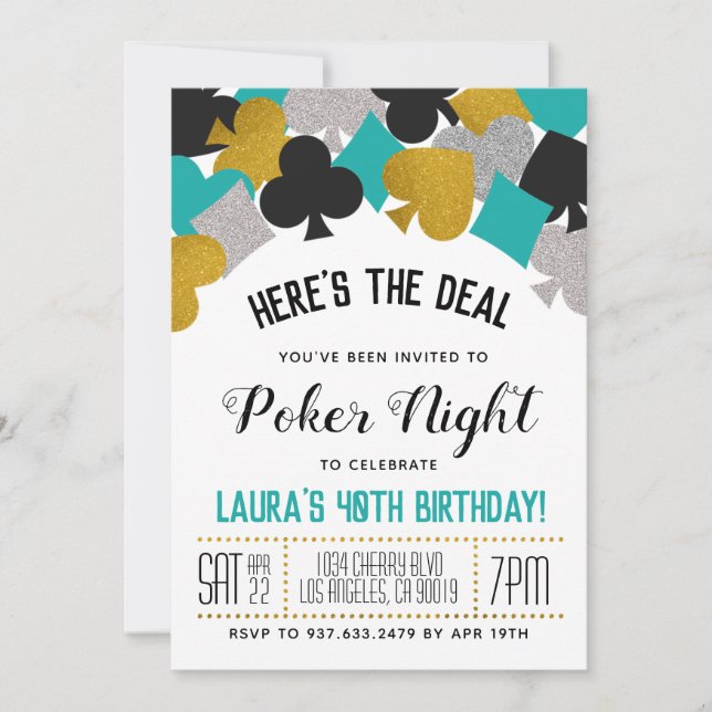 Invitación de Casino Poker (Anverso)
