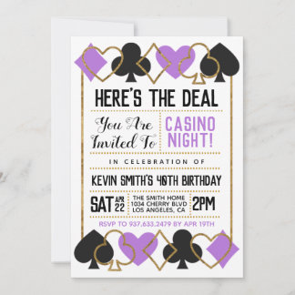 Invitación de Casino Poker