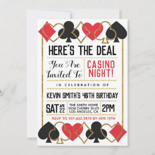 Invitación de Casino Poker