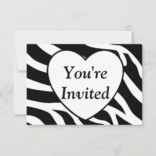 Invitación de cebra (Anverso)