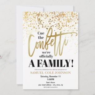 Invitación de celebración de adopción