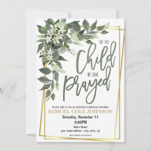 Invitación de Celebración de Adopción