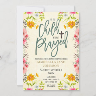 Invitación de Celebración de Adopción
