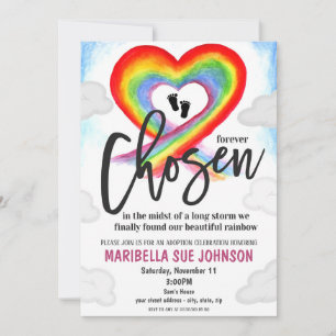 Invitación de Celebración de Adopción