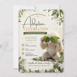Invitación de Celebración de Adopción Invitación D